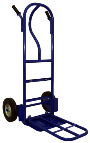 Тележка КГ 250 П с откидной полкой, колеса пневмо