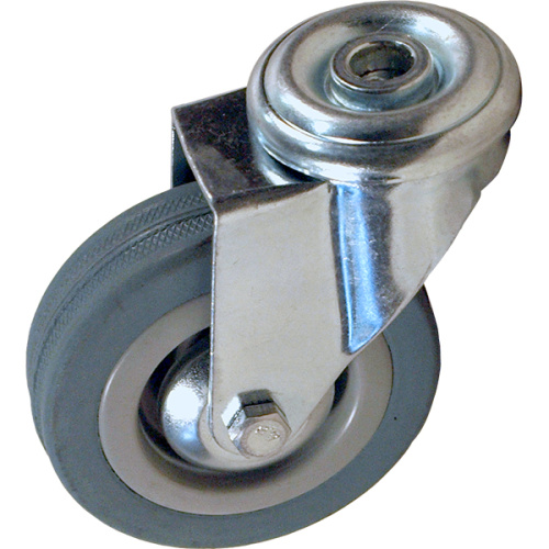 Колесо 55 SChg 125мм, крепление под болт, серая резина