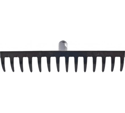 Грабли стальные, 360 мм, 14 прямых зубьев, без черенка, Сибртех 61747