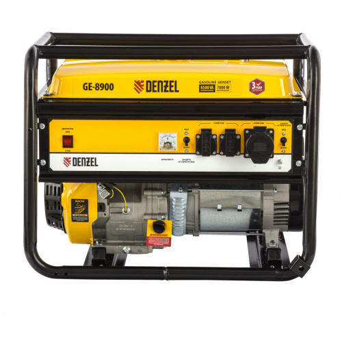 Генератор бензиновый Denzel GE 8900 6.8 кВт, 8500 ВА,  ручной стартер