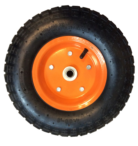 Колесо пневмо 4.00-6 для 2-колесных садовых тачек 112, 400Р