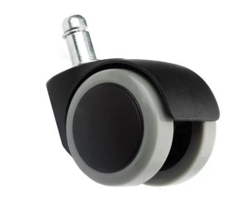 Колесо мебельное TWG50 штырь, обрезиненное