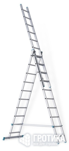 Трехсекционная лестница Alumet 3 х 7 ступеней