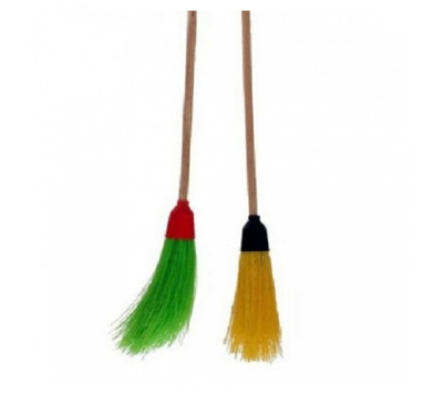 Метла синтетическая Баба-Яга (Золушка) 5 колец