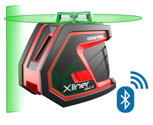 Лазерный нивелир CONDTROL XLiner 360 G + Универсальное крепление Wall Mount PRO CONDTROL
