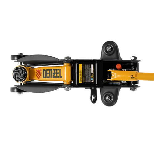 Домкрат гидравлический подкатной с фиксатором 2 т, 130-330 мм, в кейсе Denzel арт.51154