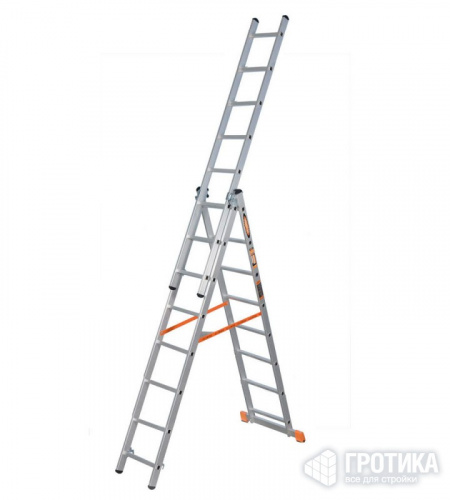 Трехсекционная лестница Эйфель  3 х 10 ступеней