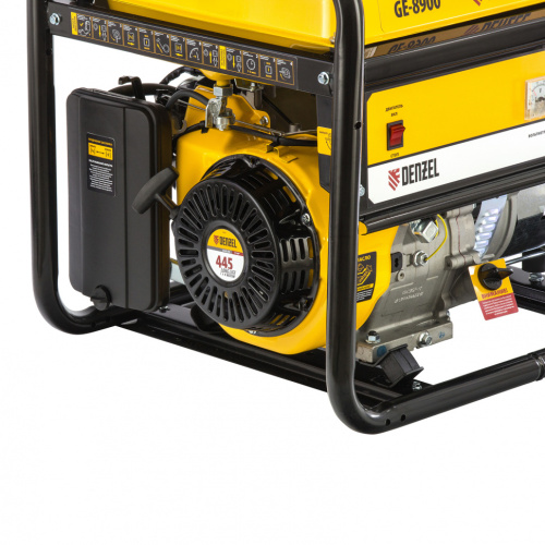 Генератор бензиновый Denzel GE 8900 6.8 кВт, 8500 ВА,  ручной стартер
