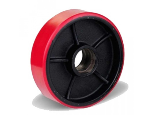 Колесо для гидравлической тележки с 2 подшипниками 160*50мм, полиуретан