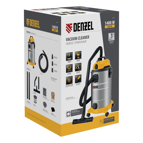 Пылесос строительный Denzel LVC30