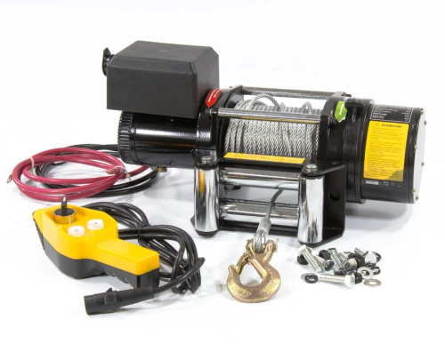Автомобильная электрическая лебедка 2.2 т DENZEL LB-2000