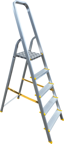 Стремянка анодированная Alumet 3 ступени алюминиевая