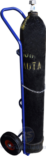 Тележка ГБ 1 для газового баллона, колеса пневмо