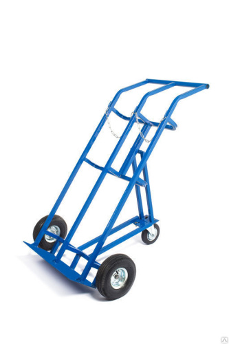 Тележка для перевозки 2-х газовых баллонов TOR ГБ-2, колеса литые