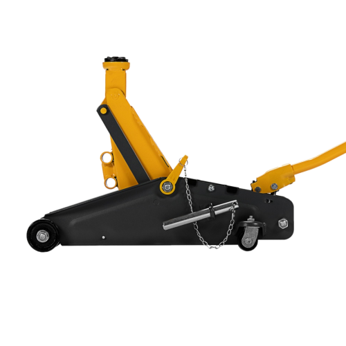 Домкрат гидравлический подкатной с фиксатором 2,8 т, 135-385 мм Denzel арт.51155