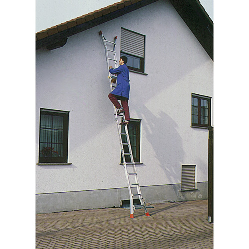 Шарнирная телескопическая лестница Krause Telematic 4 x 4  ступени