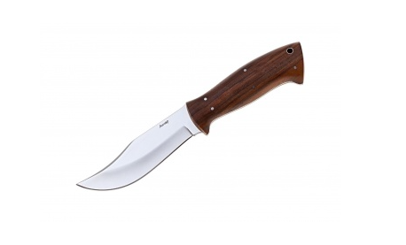 Нож Анчар 015101 Кизляр (серый.; дерев.; без гард.; кожа)