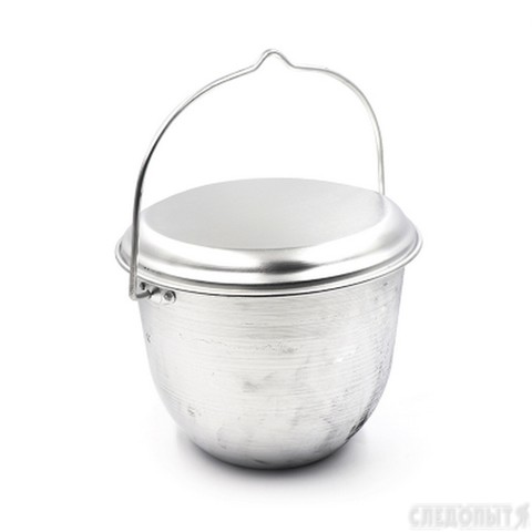 Котелок костровой "СЛЕДОПЫТ" конический, 6 л, алюм.
