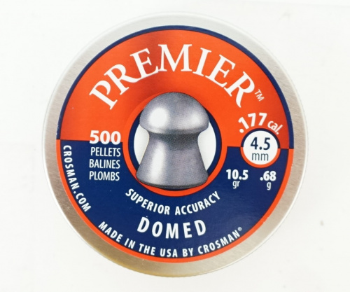 Пуля пневм. "Crosman Premier Domed", 4,5 мм., 10,5 гран (500 шт.)