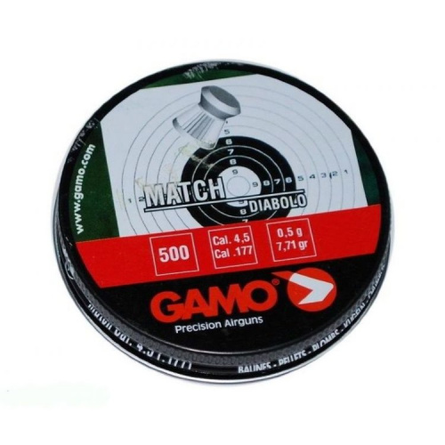 Пуля пневм. "Gamo Match", кал. 4,5 мм. 0,49 г(500 шт.)																