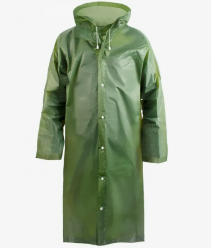 Дождевик (плащ на кнопках) EVA - XXL 116*95 см микс цветов 110гр. CELLTIX