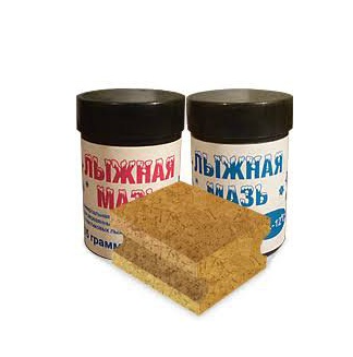 Набор д/смазки лыж:пробка-растирка+мазь