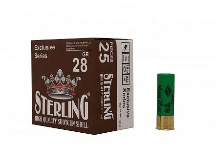 Патрон Sterling 16/70 дробь № 5, 28 гр.