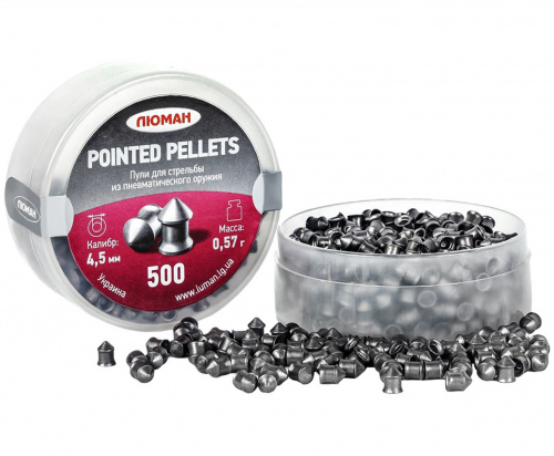 Пуля пневм. "Pointed pellets", 0.57 гр 4.5мм (500 шт.)