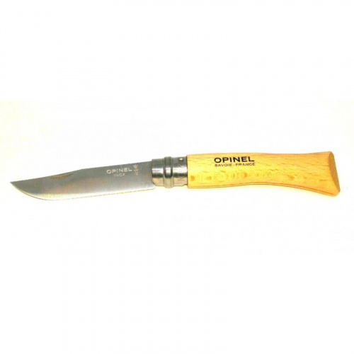Нож Opinel №07 VRI клинок 8см, нерж.сталь, бук