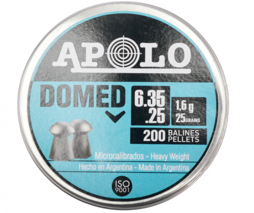 Пули Apolo Domed 6.35 мм 1,6 гр. (200 штук)
