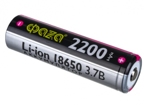Ак-р ФАЗА Li-ton 18650 2200мАч 3,7 V BL - 1