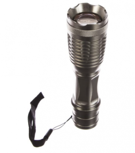 Фонарь ручной Камелион LED5137 (3xR03 +) LED XML-T6 10W (500lm), ZOOM 400м, титан/алюм, 5 реж., BL