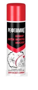 Рефтамид Для всей семьи ( от 1 года ) 145 мл. аэрозоль От комаров/мокрецов/москитов(на кожу)532070