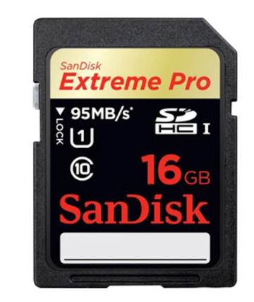 Карта памяти SDXC SanDisk 16 GB Extreme Pro UHS-I 