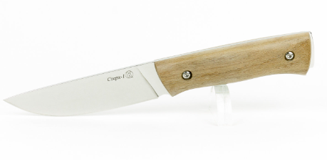 Нож "Стерх-1" 011101 Кизляр (полир.; дерев.; без гард.; кожа)