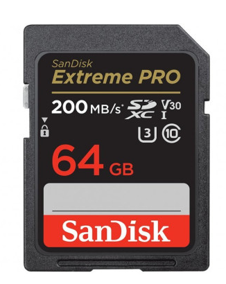 Карта памяти SDXC SanDisk 64 GB Extreme Pro UHS-I 