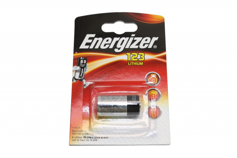 Элемент питания Energizer Lithium CR123A BL1