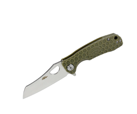 Нож Honey Badger Wharncleaver D2 M (HB1163) с зелёной рукоятью