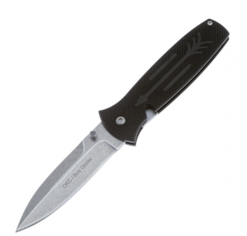 Нож складной ON_9100 OKC Dozier Arrow чёрная рукоять, G10, клинок D2