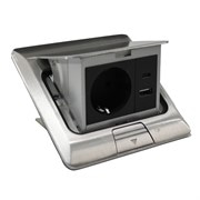 Лючок 220В + USB A+C, алюминий, IP44, ElectroHouse EH-F012 Лючок 220В + USB A+C, алюминий, IP44, ElectroHouse EH-F012