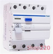 УЗО 25 А, 30 мА, тип А, 4 полюса, CD425J Hager УЗО 25 А, 30 мА, тип А, 4 полюса, CD425J Hager