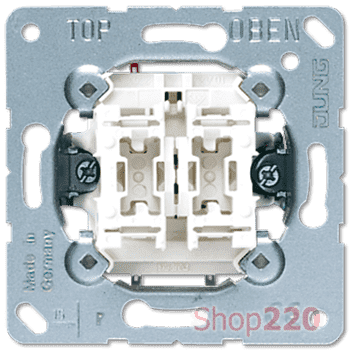 Выключатель 2-клавишный (механизм), Jung A500 505u - фото 39386