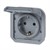 Розетка 220В с заземлением с винтовыми клеммами (механизм), серый, Plexo - фото 150399 Розетка 220В с заземлением с винтовыми клеммами (механизм), серый, Plexo - фото 150399
