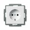 Розетка электрическая с заземлением, белый, ABB 20 EUC-94-507 Basic 55 - фото 68246 Розетка электрическая с заземлением, белый, ABB 20 EUC-94-507 Basic 55 - фото 68246