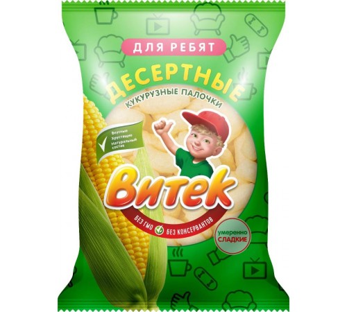 Кукурузные палочки десертные Витек 60г Кукурузные палочки десертные Витек 60г