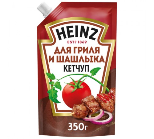 Кетчуп для гриля и шашлыка дой-пак Хайнц 320г Кетчуп для гриля и шашлыка дой-пак Хайнц 320г