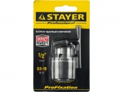 STAYER 10 мм, 1/2″, ударный сверлильный патрон с ключом для дрели, Professional (29055-10-1/2)