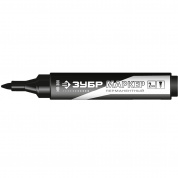 ЗУБР МП-300, 2 мм, заостренный, черный, перманентный маркер, Профессионал (06322-2)