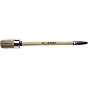 ЗУБР УНИВЕРСАЛ 25мм, светлая натуральная щетина, деревянная ручка, Круглая кисть, МАСТЕР (01501-25)