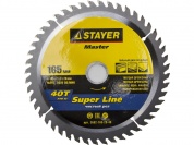 STAYER Super line 165 x 20мм 40T, диск пильный по дереву, точный рез